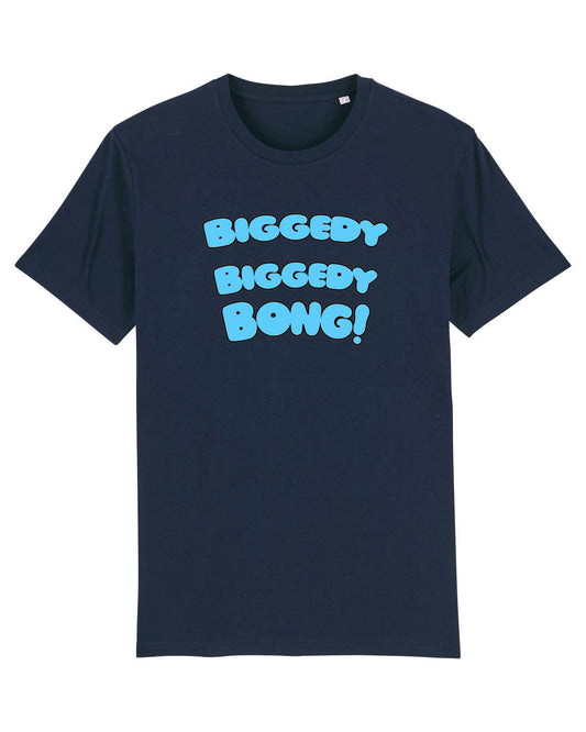 BIGGEDY T SHIRT NAVY SKY BLUE