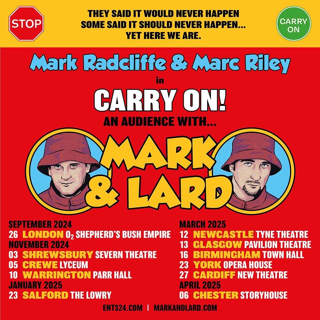 SIGNED MARK AND LARD TOUR POSTER